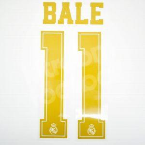 2019-20 Real Madrid Player Issue Home Gold Name Set Sporting ID - #11 BALE