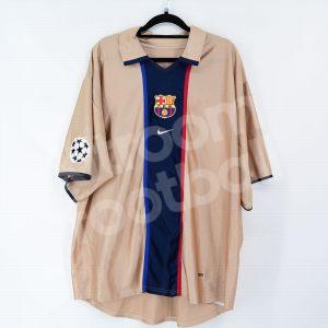 2002-03 Barcelona Third Shirt #10 RIQUELME Champions League (Good) XL - Image 3