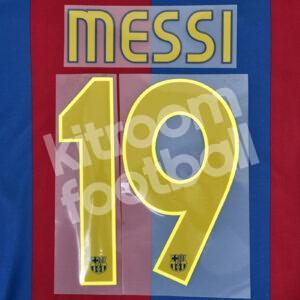 2006-07 Barcelona Home Name Set #19 MESSI Champions League Repro v1 - Image 1