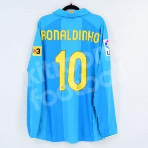 2007-08 Barcelona Player Issue Away #10 RONALDINHO La Liga BNWT L