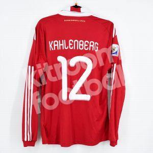 Denmark World Cup 2010 Home Shirt Match Worn #12 KAHLENBERG vs Japan