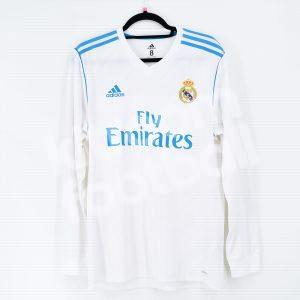 2017-18 Real Madrid Player Issue Home Shirt Adizero Size 8 L/S - Image 1