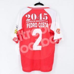 2004-05 Braga Home #2 PEDRO COSTA Match Worn Shirt