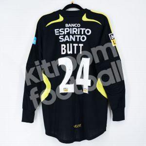 2007-08 Benfica Goalkeeper #24 BUTT Match Worn Shirt