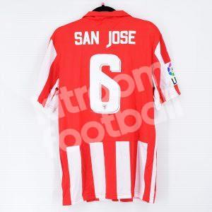 2013-14 Ath. Club Bilbao Home Shirt #6 SAN JOSE Match Worn