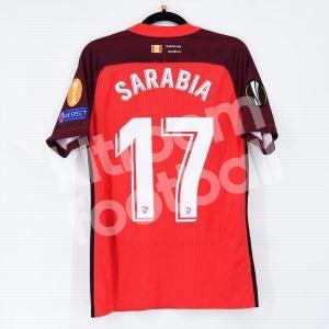 2018-19 Sevilla FC Away Shirt #17 SARABIA Match Worn Europa League - Image 1