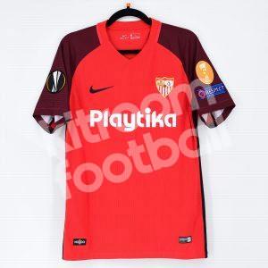 2018-19 Sevilla FC Away Shirt #17 SARABIA Match Worn Europa League - Image 2