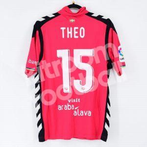 2016-17 Alaves Away #15 THEO Match Worn Shirt