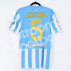 2014-15 Málaga CF Home Shirt #5 ANTUNES Match Worn