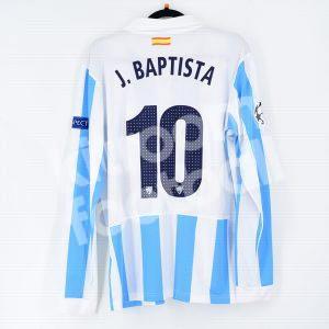 2012-3 Málaga CF Home Shirt #10 J. BAPTISTA Match Worn Champions League - Image 1