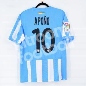 2011-12 Málaga CF Home Shirt #10 APOÑO Match Worn