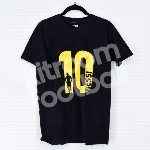 Camiseta MESSI 10 t-shirt Barcelona Black Cotton Size M - Image 1