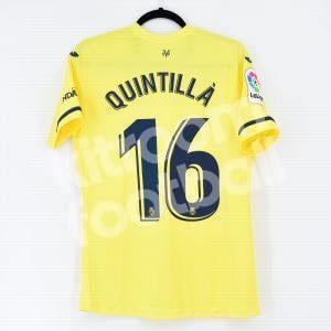 2019-20 Villarreal Home Shirt #16 QUINTILLÁ Match Worn