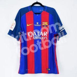 2016-17 Barcelona Player Issue Home Shirt #8 A. INIESTA Final Copa Rey 2017 *New* XL - Image 2