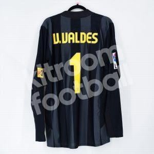 2007-08 Barcelona Player Issue Goalkeeper Shirt #1 V. VALDES (Good) L