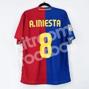 2008-09 Barcelona Home Shirt #8 A. INIESTA Nike (Good) M