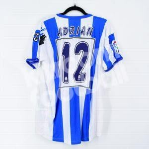 2006-07 Deportivo Home Shirt #12 ADRIAN (Good) Match Worn