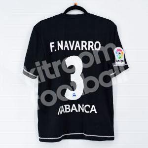 2016-17 Deportivo Third Shirt #3 F. NAVARRO Match Worn