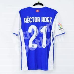 2016-17 Real Sociedad Home Shirt #21 HECTOR HERNANDEZ Match Worn