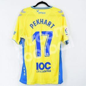 2019-20 Las Palmas Home Shirt #17 PEKHART Match Worn vs Malaga