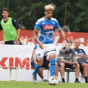 2019-20 Napoli Home #2 MALCUIT Match Issued Shirt vs friendly - Image 3