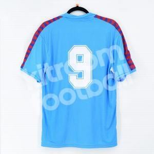 1990-91 Barcelona Away Shirt #9 LAUDRUP Retro Blue JAL Sponsor - Image 2