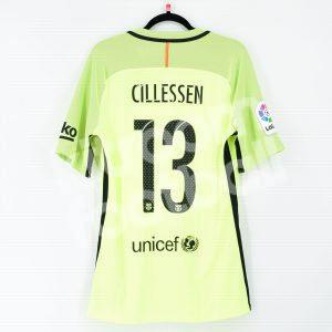 2016-17 Barcelona Player Issue #13 CILLESSEN Goalkeeper Fluor Shirt *New* La Liga M
