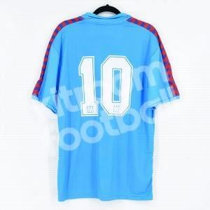 1990-91 Barcelona Away Shirt #10 LAUDRUP Retro Meyba Blue Recopa