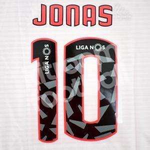 2018-19 Primeira Liga Benfica Away Name Set #10 JONAS (Repro)