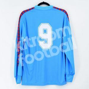 1984-90 Barcelona Away Retro Blue Shirt L/S #9