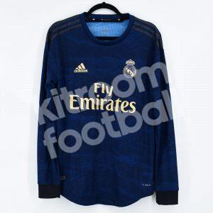 2019-20 Real Madrid Player Issue Shirt Away Long Sleeves S