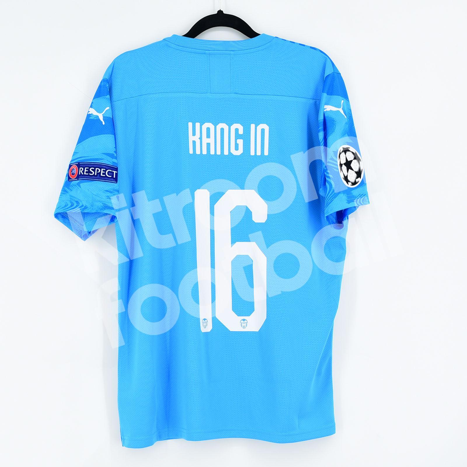 2019-20 Valencia Third Shirt #16 KANG IN Champions League *New* M3