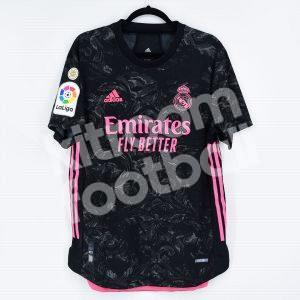 2020-21 Real Madrid Authentic Shirt Third #7 HAZARD La Liga M - Image 2