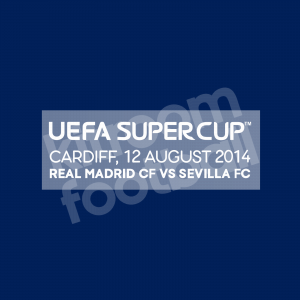 Real Madrid Supercup 2014 vs Sevilla Match Details MDT White Repro