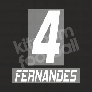 2012-13 Besiktas Name Number Set Away #4 FERNANDES Repro