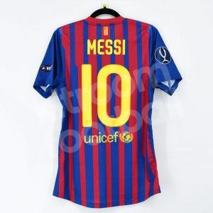 Barcelona Supercup 2011 vs Porto Player Issue Shirt #10 MESSI Home (Excellent) S - Image 1