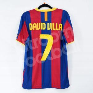 2010-11 Barcelona Final 2011 Wembley Home Shirt #7 DAVID VILLA (Good) M - Image 1