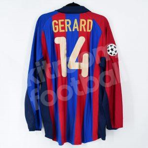 2001-02 Barcelona Player Issue Home Shirt #14 GERARD Champions League (Very Good) XL