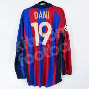 2001-02 Barcelona Player Issue Home Shirt #19 DANI Champions League (Very Good) XL - Image 1