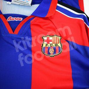 1996-97 Barcelona Cups Winners Cup Home Shirt Kappa Retro #9 Ronaldo (Size S) - Image 5