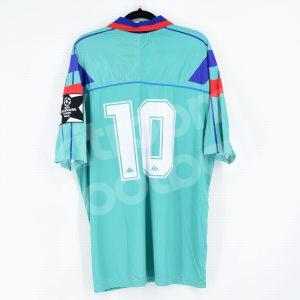1994-95 Barcelona Retro Champions League Away Shirt vs PSG #10 ROMARIO - Image 3