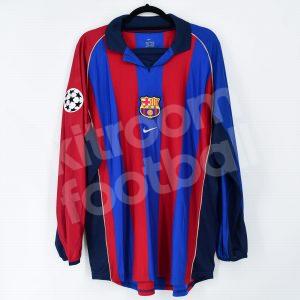 2001-02 Barcelona Player Issue Home Shirt #19 DANI Champions League (Very Good) XL - Image 2