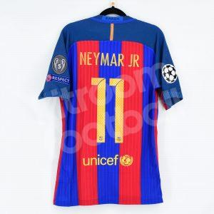 2016-17 Barcelona Match Issue Home Shirt #11 NEYMAR JR Champions League - Image 1