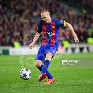 2016-17 Barcelona Match Issue Home Shirt #8 A. INIESTA Champions League - Image 6