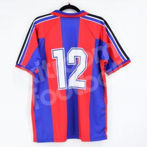 1996-97 Barcelona Cups Winners Cup Home Shirt Kappa Retro #12 Sergi (Size L) - Image 1
