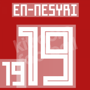 World Cup 2018 Morocco Name Set Number Home Repro - #19 EN-NESYRI