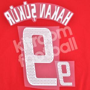 World Cup 2002 Turkey Home Name Set Number #9 HAKAN SUKUR Repro - Image 3