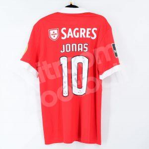 Official 2017-18 Benfica Home Shirt #10 JONAS (Adidas) (Size M) - Image 1