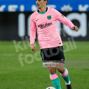 2020-21 Barcelona Third Shirt #7 GRIEZMANN La Liga Match Worn Issue - Image 5