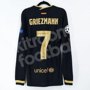 2020-21 Barcelona Away Shirt #7 GRIEZMANN Champions League Match Worn Issue - Image 1